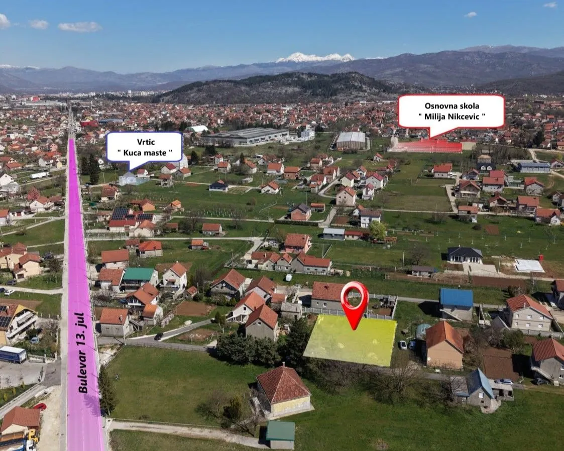 Prodaja, plac, 739m², Kličevo, Nikšić