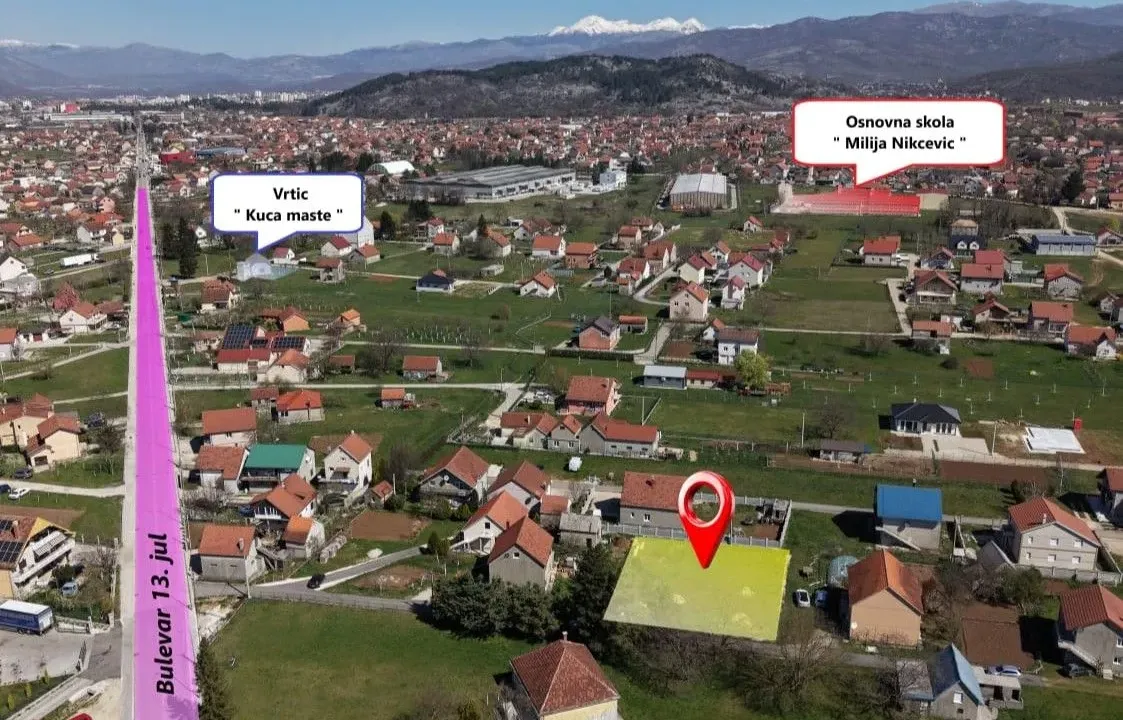 Prodaja, plac, 739m², Kličevo, Nikšić