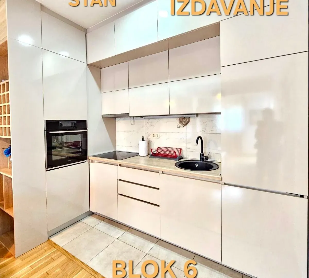 Rent, one bedroom apartment, 45m², Blok 6, Podgorica