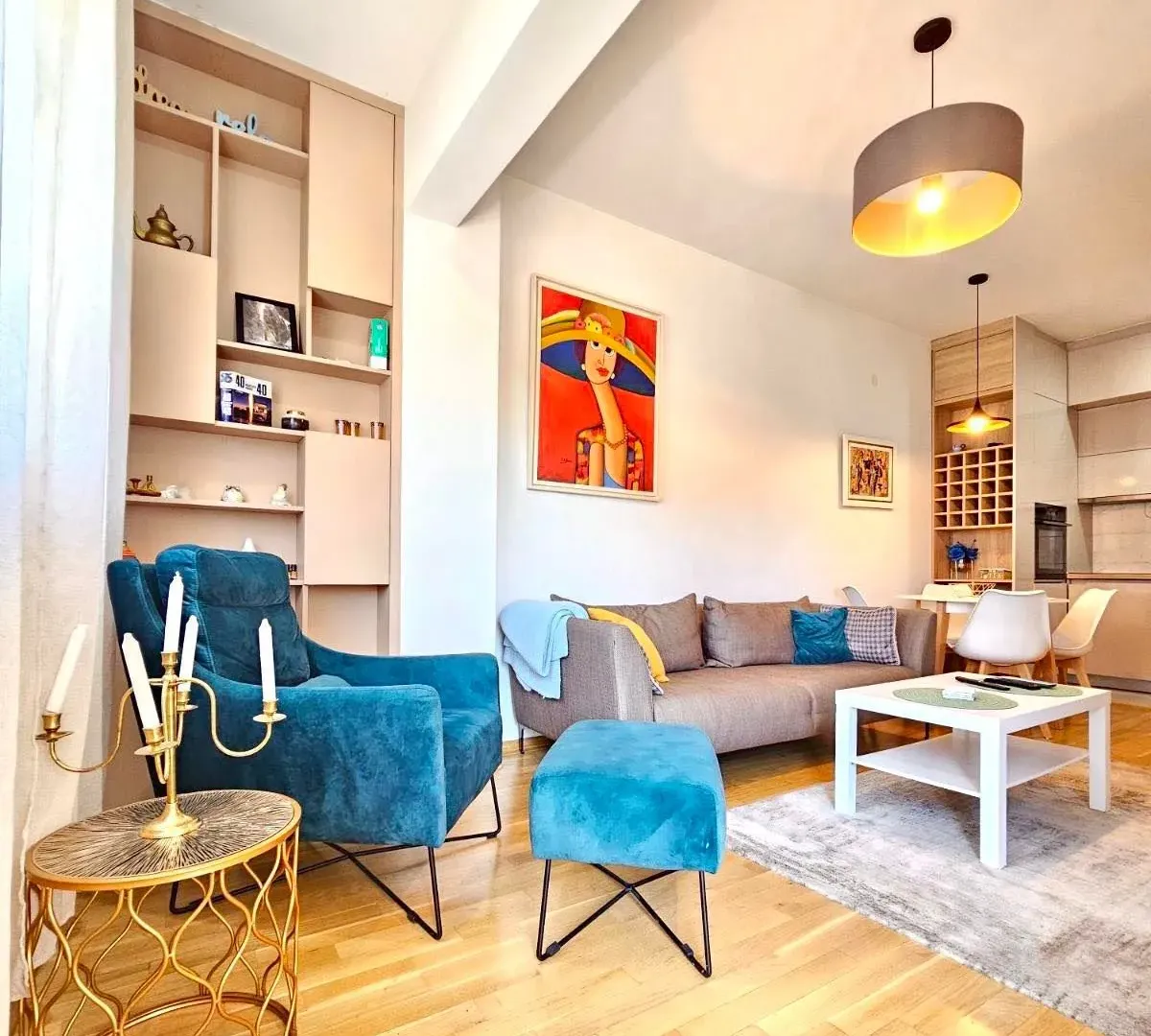 Izdavanje, jednosoban stan, 45m², Blok 6, Podgorica