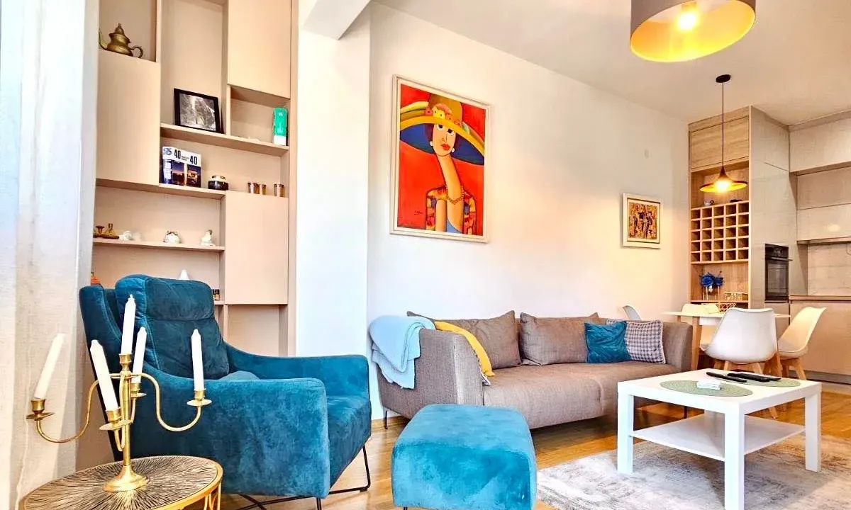 Rent, one bedroom apartment, 45m², Blok 6, Podgorica