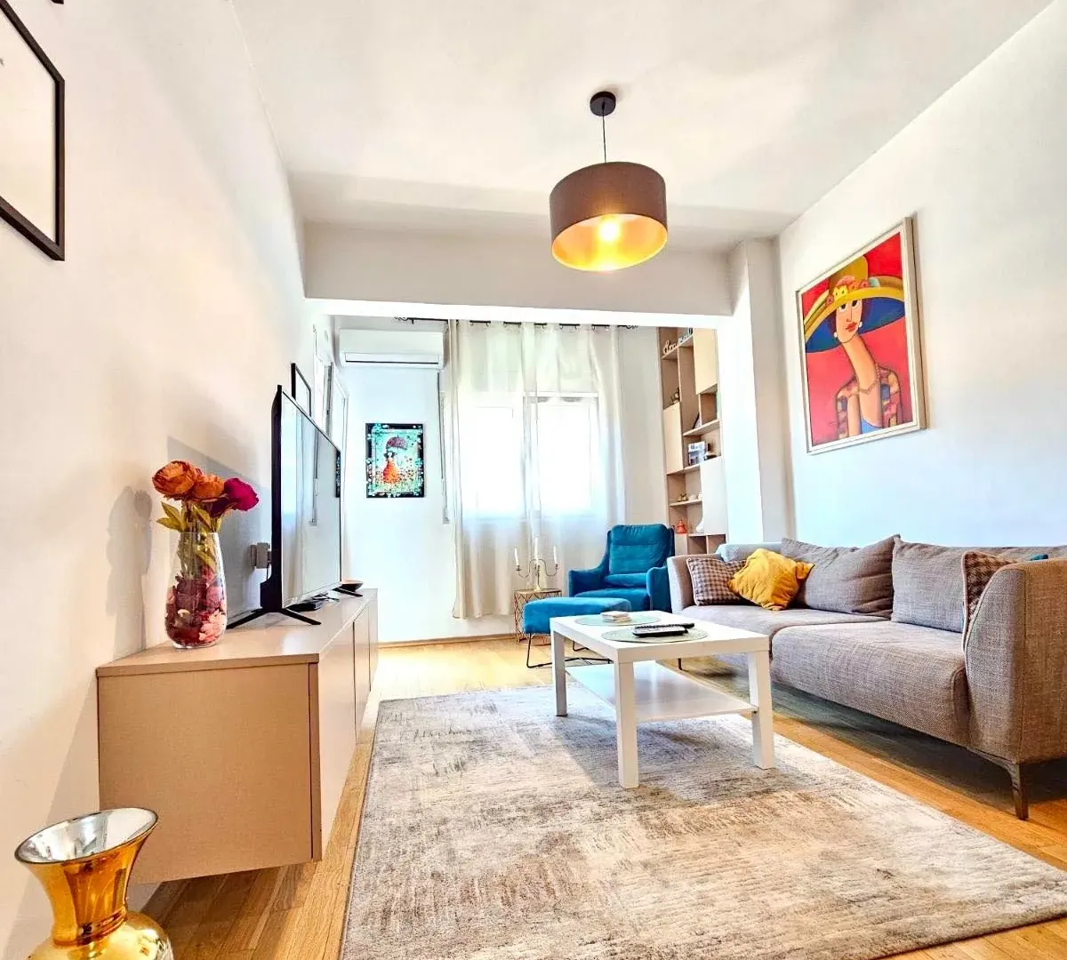 Rent, one bedroom apartment, 45m², Blok 6, Podgorica