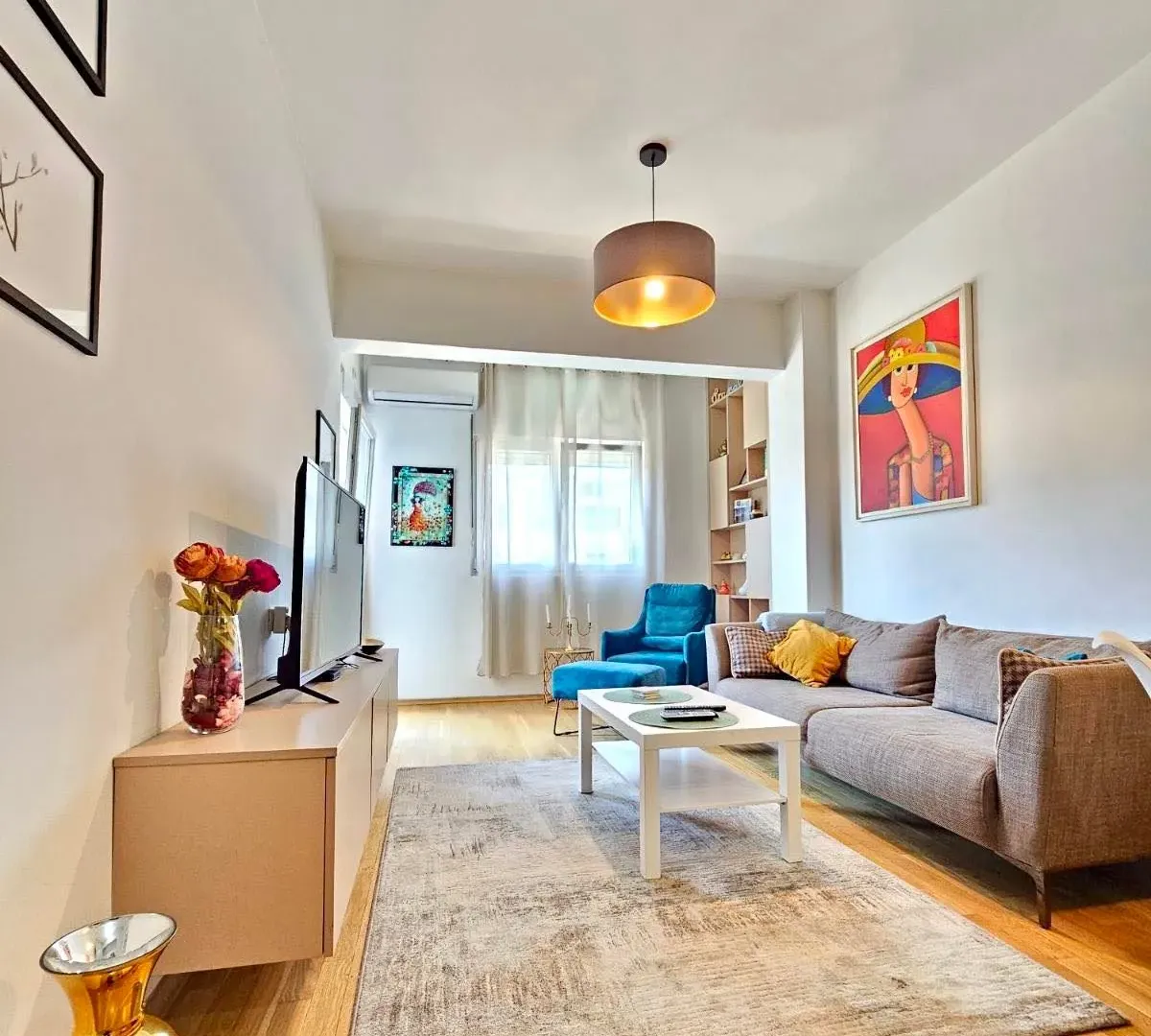 Rent, one bedroom apartment, 45m², Blok 6, Podgorica