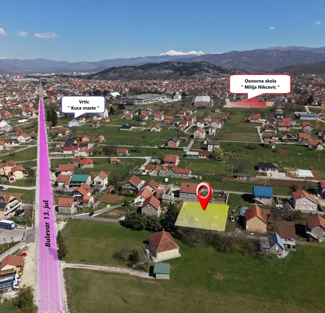 Prodaja, plac, 739m², Kličevo, Nikšić