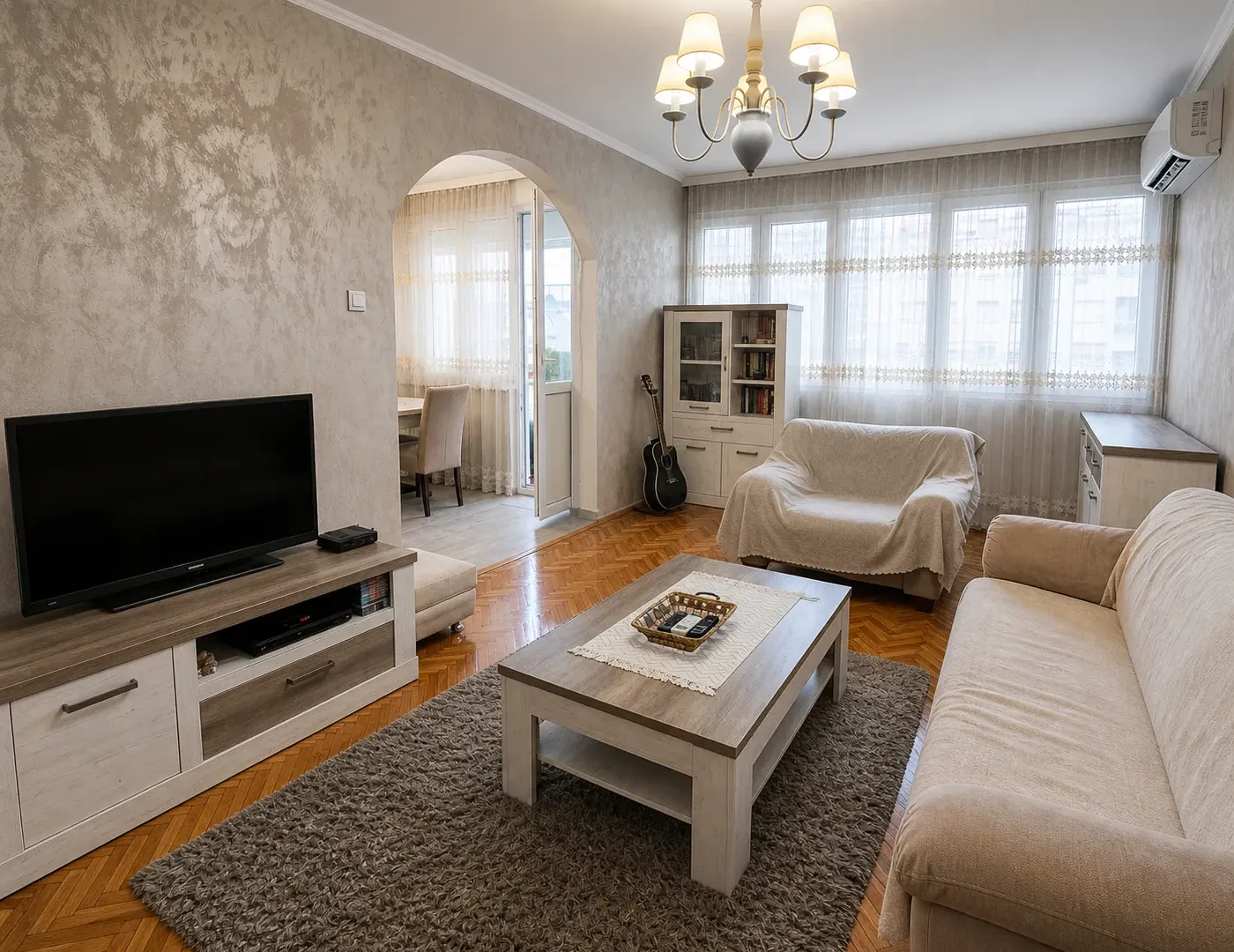 Rent, three bedroom apartment, 100m², Pejton, Podgorica