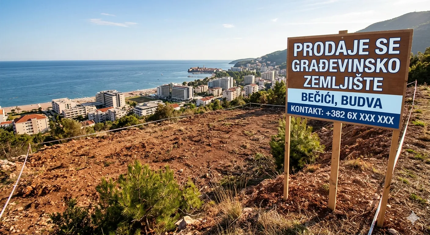 Prodaja, plac, 2169m², Bečići, Budva