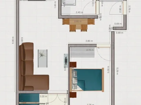 Prodaja, dvosoban stan, 49m², Zeleni Pojas, Bar - image 13