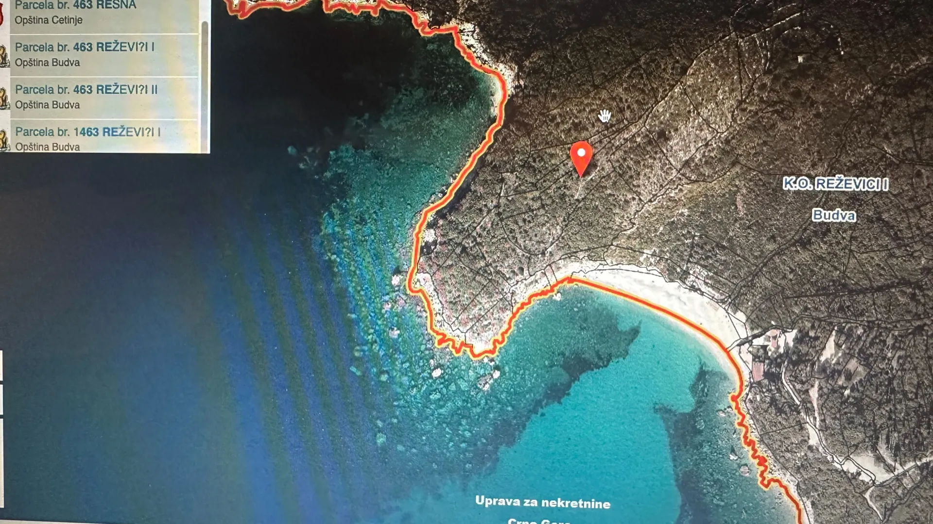 Prodaja, plac, 4842m², Drobni pijesak, Budva