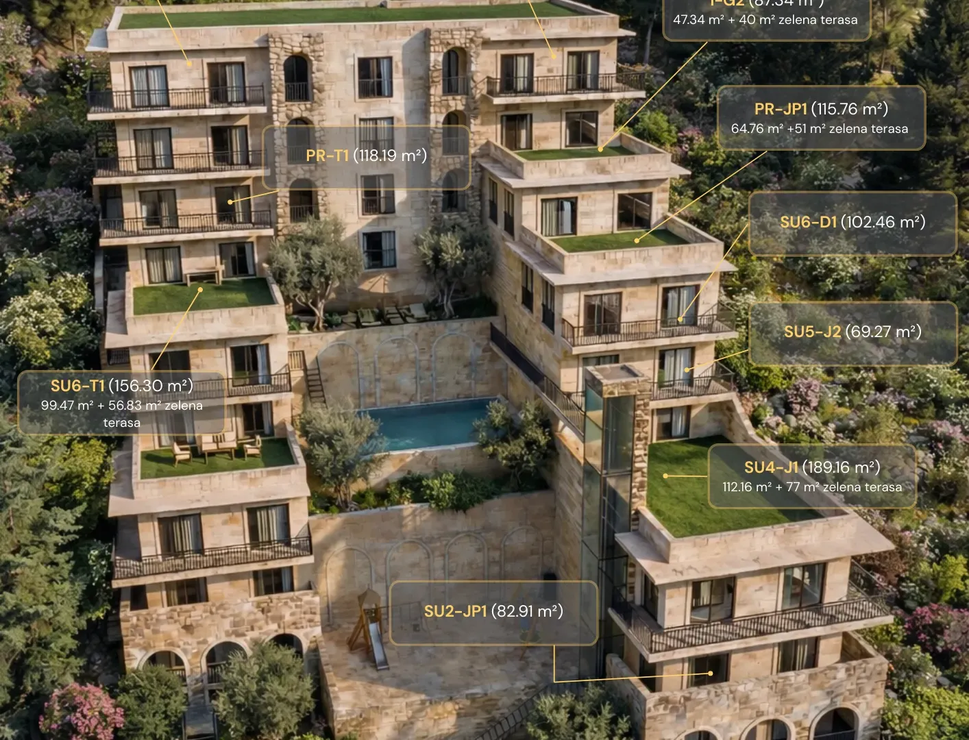 Sale, one bedroom apartment, 49m², Dubovica, Budva