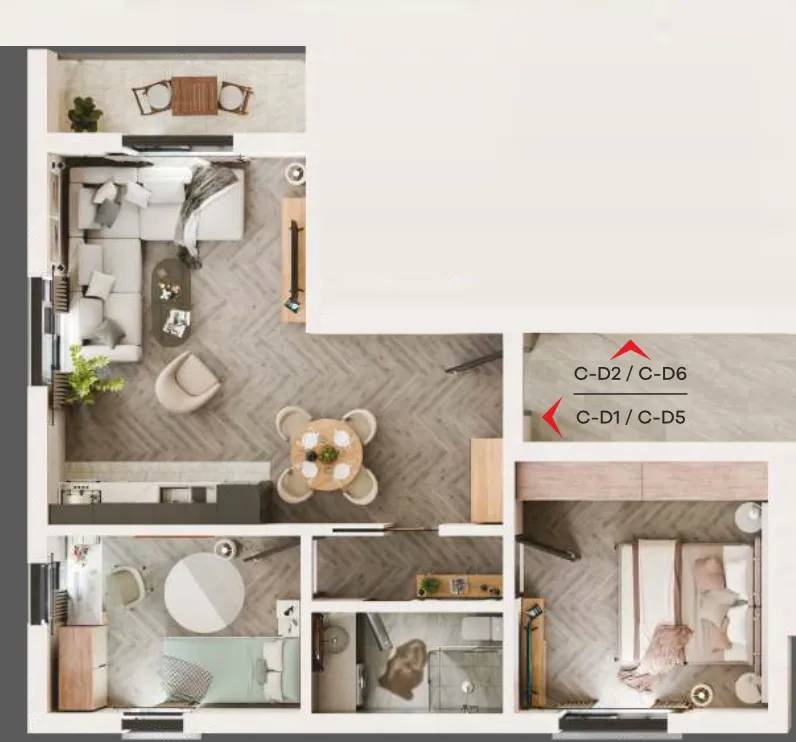 Prodaja, jednosoban stan, 66m², Radanovići, Kotor